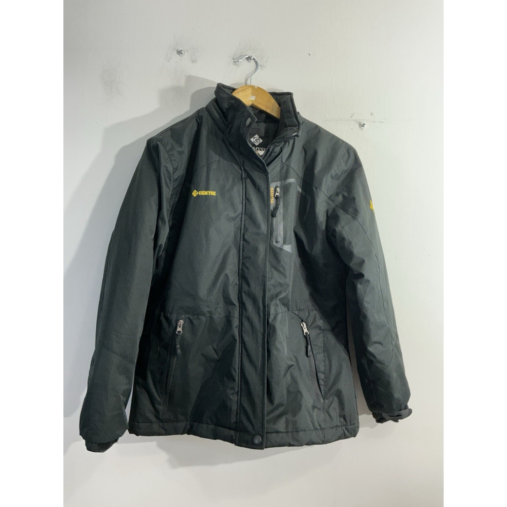 Womans Gemyse Ski/snow Board Jacket Small Black Lined Water/wind Proof Pockets
